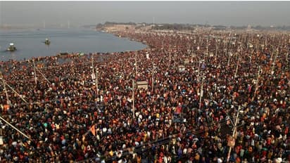 Maha Shivratri sees a historic convergence at Triveni as devotees from Nepal join the holy dip