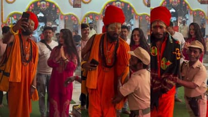 ನಟಿ ಜೊತೆ ಸೆಲ್ಫಿ ಕ್ಲಿಕ್ಕಿಸಿಕೊಳ್ಳುತ್ತಿದ್ದ ಸ್ವಾಮೀಜಿಯನ್ನ ತಳ್ಳಿ ಬಿಟ್ರು; ಮೋಹ, ಮಾಯೆ ಇನ್ನೂ ಹೋಗಿಲ್ವಾ?