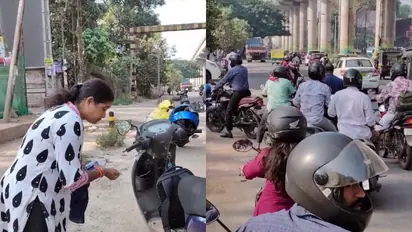 ഇതെന്ത് മറിമായം! കളമശ്ശേരിയില്‍ യാത്രക്കാരെ വലച്ച് റോഡിലാകെ മുളകുപൊടി; കണ്ണിലും മൂക്കിലും പൊടി കയറി