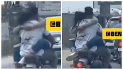 പെട്രോൾ ടാങ്കില് കാമുകിയെ ഇരുത്തി ടെക്കിയുടെ സ്റ്റണ്ട്; സ്നേഹ പ്രകടനമല്ലെന്ന് പോലീസ്; വീഡിയോ വൈറൽ