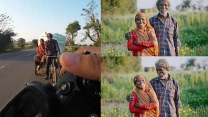 ഇത് ഞങ്ങളുടെ ഒരുമിച്ചുള്ള ആദ്യത്തെ ഫോട്ടോയാണ്; കണ്ണും മനസും നിറഞ്ഞ് ദമ്പതികള്‍, അപരിചിതനായ യുവാവേ നന്ദി