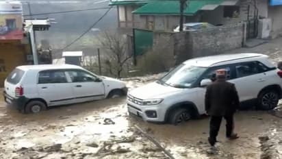 Flash floods, landslides hit Himachal's Kullu; vehicles trapped, roads blocked, power supply disrupted (WATCH)