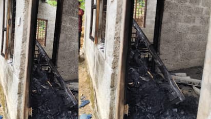 വീട്ടിൽ വഴക്കിട്ട് അമ്മയെ സഹോദരിയുടെ വീട്ടിലെത്തിച്ചു, തിരിച്ചെത്തി സ്വന്തം വീടിന് തീയിട്ട് യുവാവ്