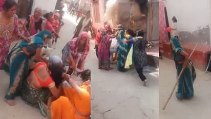hardoi women fight over drying clothes video viral police investigation