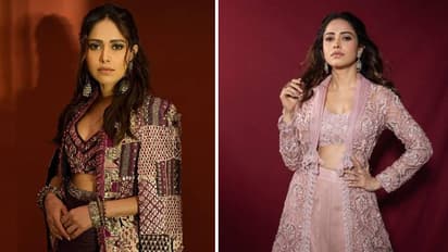 Nushrratt Bharuccha indo western dress