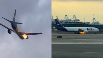 പക്ഷിയിടിച്ച് ആകാശ മധ്യത്തിൽ എഞ്ചിന് തീപിടിച്ചു; ചിറകിൽ തീജ്വാലകളുമായി വിമാനം അടിയന്തരമായി ഇറക്കി