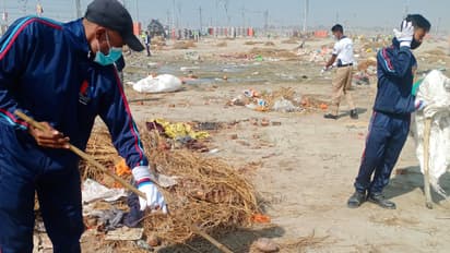 NCC cadets join special cleanliness drive in Prayagraj after Mahakumbh 2025  