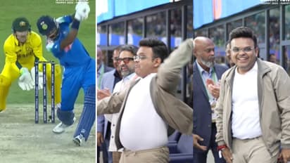 പാണ്ഡ്യയുടെ പടുകൂറ്റന് സിക്സ് വീണത് ജയ് ഷായുടെ തൊട്ടടുത്ത്, പന്തെടുത്ത് തിരികെ നല്കി ഐസിസി ചെയർമാന്