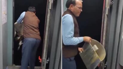 IRCTC staffer throws garbage from moving train, loses job after viral video sparks outrage (WATCH)