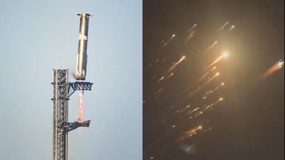 സ്റ്റാര്‍ഷിപ്പ് എട്ടാം പരീക്ഷണം: മൂന്നാംവട്ടവും ബൂസ്റ്റര്‍ ക്യാച്ച് വിജയം, ഷിപ്പ് പൊട്ടിത്തെറിച്ചു