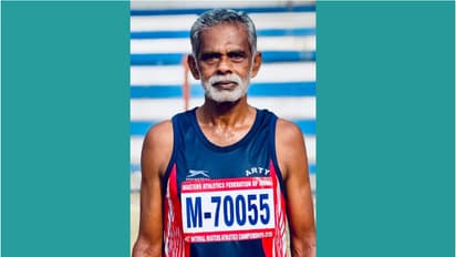 ഈ പ്രായത്തിലും എന്നാ ഒരിതാ...; 5 കിമീ നടത്തത്തിൽ കരുത്തുകാട്ടി ചക്കിട്ടപാറ ഗ്രാമത്തിൻ്റെ പരിശീലകൻ പീറ്റർ