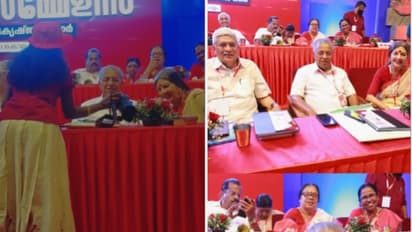 കൊല്ലത്ത് സമ്മേളന വേദിയിൽ പട്ടുപാവാടയിട്ടൊരു കൊച്ചു ഫോട്ടോഗ്രാഫര്; 13 വയസുകാരിയെ അഭിനന്ദിച്ച് മുഖ്യമന്ത്രി