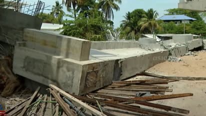 ആലപ്പുഴയില്‍ 90 ടൺ ഭാരമുള്ള ഗര്‍ഡറുകള്‍ തകര്‍ന്ന സംഭവം; വീടുകള്‍ക്ക് വിള്ളല്‍, വ്യാപക പരാതിയുമായി നാട്ടുകാര്‍ 