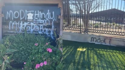 US: BAPS Hindu Temple vandalized in California, days ahead of "Khalistan referendum" in LA