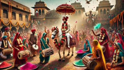  holi 2025 hamirpur unique tradition holi groom baraat uttar pradesh festival