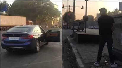 മദ്യപിച്ചെത്തി, നടുറോഡിൽ ബിഎംഡബ്ല്യു നിർത്തി മൂത്രമൊഴിച്ചു, യുവാവിനെതിരെ പൊലീസ് നടപടി