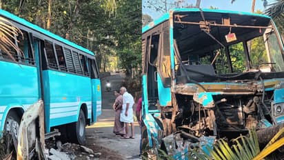 ഇറക്കമിറങ്ങുന്നതിനിടെ ഡ്രൈവര്‍ കുഴഞ്ഞുവീണു, ബസ് നിയന്ത്രണം വിട്ട് കലുങ്കിലേക്ക് ഇടിച്ചുകയറി, ഡ്രൈവര്‍ മരിച്ചു