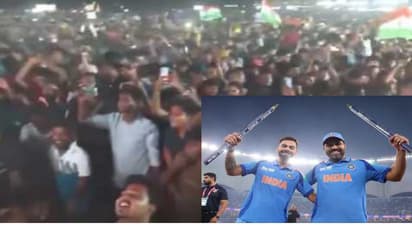 மக்கள் அலையால் திணறிய மெரினா! இந்திய அணியின் வெற்றியை கொண்டாடிய சென்னை ரசிகர்கள்!