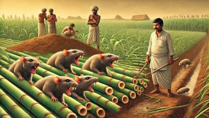 kanpur ghatampur rat menace 4 crore sugarcane damaged farmers troubled