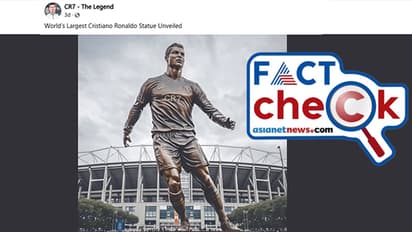 ലോകത്തിലെ ഏറ്റവും വലിയ ക്രിസ്റ്റ്യാനോ റൊണാള്ഡോ പ്രതിമ അനാച്ഛാദനം ചെയ്തോ? വസ്തുത അറിയാം- Fact Check