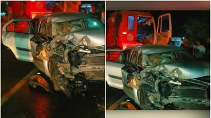 പുലർച്ചെ രണ്ട് മണിക്ക് ടാങ്കർ ലോറിയും കാറും കൂട്ടിയിടിച്ചു; കോഴിക്കോട് - പാലക്കാട് ദേശീയപാതയിൽ അപകടം