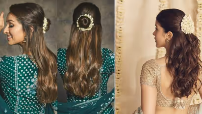 without bun gajra look