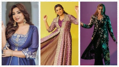 Shreya Ghoshal Birthday indo western dress