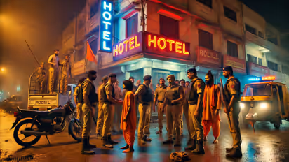 bareilly hotel raid hindu organizations youth girl arrested police investigation love jihad