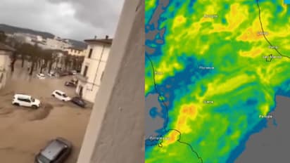 ഒരു മാസം പെയ്യേണ്ട മഴ മണിക്കൂറുകൾക്കുള്ളിൽ പെയ്തു; കര കവിഞ്ഞ് നദികൾ, ഫ്ലോറൻസിലും പിസയിലും റെഡ് അലർട്ട്