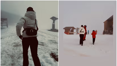 (PHOTOS) Kareena Kapoor gives sneak peak into her snowy vacation with Taimur, Saif Ali Khan