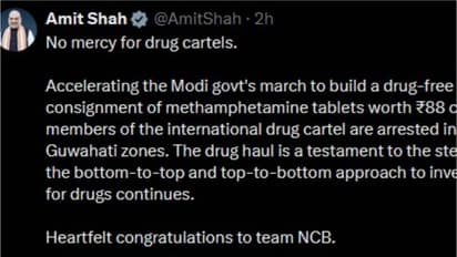 രാജ്യത്ത് വിവിധ ഇടങ്ങളിലായി 163 കോടിയുടെ ലഹരി വേട്ട, അന്വേഷണ  സംഘത്തെ അഭിനന്ദിച്ച് ആഭ്യന്തര മന്ത്രി അമിത് ഷാ 