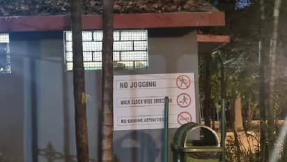 ജോഗിങ് വേണ്ട, ക്ലോക്ക് വൈസ് മാത്രം നടക്കുക: പാർക്കിലെ വിചിത്രമായ നിയമങ്ങൾ 