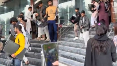 കമ്പ്യൂട്ടർ അടക്കം കണ്ണിൽ കണ്ടതെല്ലാം കൊണ്ടുപോയി; റെയ്ഡിന് ശേഷം വ്യാജ കോൾ സെന്‍ററിൽ ഇരച്ചുകയറി യുവാക്കൾ