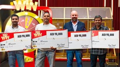 ബിഗ് വിൻ അടിച്ചത് നാല് പേർക്ക്; സമ്മാനം 360,000 ദിർഹം, മലയാളിക്ക് 90,000 ദിർഹം