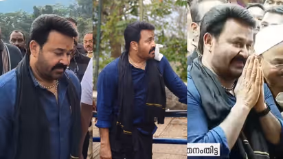 അയ്യപ്പനെ കാണാൻ..; ശബരിമലയിൽ എത്തി മോഹൻലാൽ, എമ്പുരാൻ എത്താൻ 10 ദിവസം