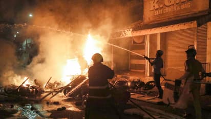 Nagpur unrest in pictures: Shops vandalized, vehicles torched amid violent clashes; See PHOTOS