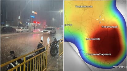 തലസ്ഥാനത്ത് കനത്ത മഴയും മിന്നലും, മുക്കാല് മണിക്കൂറിൽ 65 മില്ലിമീറ്റർ, രണ്ട് വിമാനങ്ങൾ വഴിതിരിച്ചുവിട്ടു