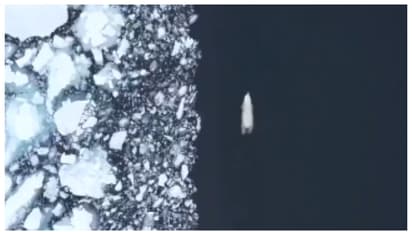 തണുത്തുറയുന്ന ആർട്ടിക്ക് സമുദ്രത്തിലൂടെ ധ്രുവക്കരടിയുടെ ഒമ്പത് ദിവസം നീണ്ട മാരത്തോൺ നീന്തൽ; വീഡിയോ വൈറൽ