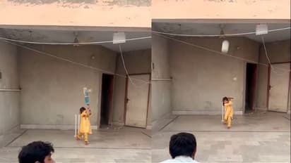 ಪಾಕಿಸ್ತಾನದ ಆರು ವರ್ಷದ ಬಾಲಕಿಯ ಫುಲ್ ಶಾಟ್ಗೆ ಕ್ರಿಕೆಟ್ ಪ್ರೇಮಿಗಳು ಫಿದಾ: ರೋಹಿತ್ ಶರ್ಮಾಗೆ ಹೋಲಿಕೆ