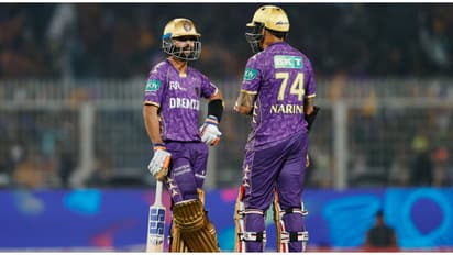 KKR vs RCB: ஈடன் கார்டனில் ஷாருக்கான் முன்பு அதிரடி காட்டிய அஜிங்க்யா – கேகேஆர் 174 ரன்கள் குவிப்பு!