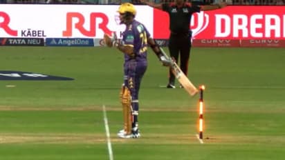 சுனில் நரைன் ஹிட் விக்கெட்டான போதும் அம்பயர் அவுட் கொடுக்காதது ஏன்? இதுதான் காரணம்!