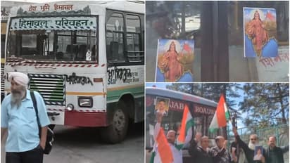 WATCH: Shimla locals' Bharat Mata posters on Punjab buses after Himachal buses defaced with Khalistan graffiti