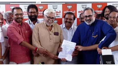 രാജീവ് ചന്ദ്രശേഖർ ബിജെപി സംസ്ഥാന അധ്യക്ഷ സ്ഥാനത്തേക്ക് നാമനിർദേശ പത്രിക സമർപ്പിച്ചു