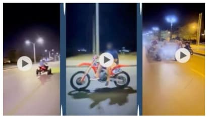 ബൈക്കുമായി റോഡിലിറങ്ങി അഭ്യാസ പ്രകടനം; വീഡിയോ വൈറൽ, യുവാക്കളെ കയ്യോടെ പിടികൂടി പൊലീസ്