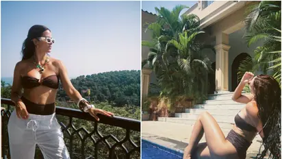 (PHOTOS) Natasa Stankovic serves summer time beach inspiration in brown bikini