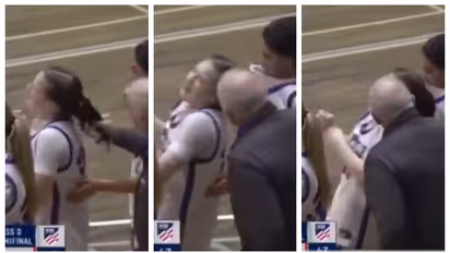 വിദ്യാർത്ഥിനിയുടെ മുടിയിൽ പിടിച്ച് വലിച്ച് ബാസ്കറ്റ്ബോൾ കോച്ച്; വീഡിയോ വൈറൽ, വിമർശനവുമായി സോഷ്യൽ മീഡിയ