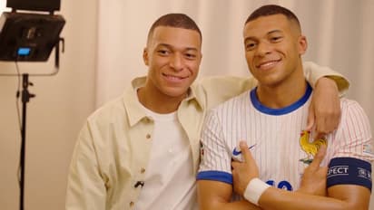 When Mbappe met Mbappe! Real Madrid star's priceless reaction to wax statue goes viral (WATCH)