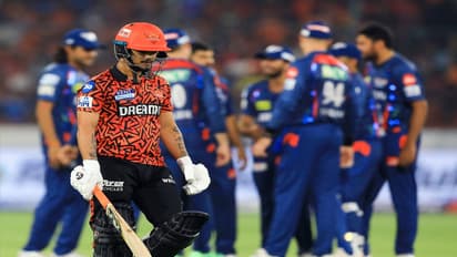 பவுலிங்கில் கலக்கிய 'லார்ட்' ஷர்துல் தாகூர்! ஹைதராபாத்தை 200 ரன்களுக்குள் முடக்கிய லக்னோ! 