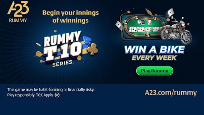 Play A23 Rummy T10 Tourney & Win Exciting Prizes Worth ₹30 Lakh!