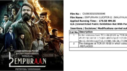 എമ്പുരാൻ; വിമർശനങ്ങൾക്കിടെ സെൻസർ വിവരങ്ങൾ പുറത്ത്, സെൻസർ ബോർഡ് നൽകിയത് 2 കട്ടുകളെന്ന് രേഖകൾ